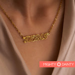 Dreamy Hollow Name Necklace
