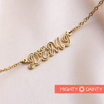 Dreamy Hollow Name Necklace
