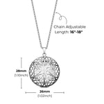 Snow Flake Photo Necklace