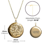 Keepsake Photograph Floral Necklace