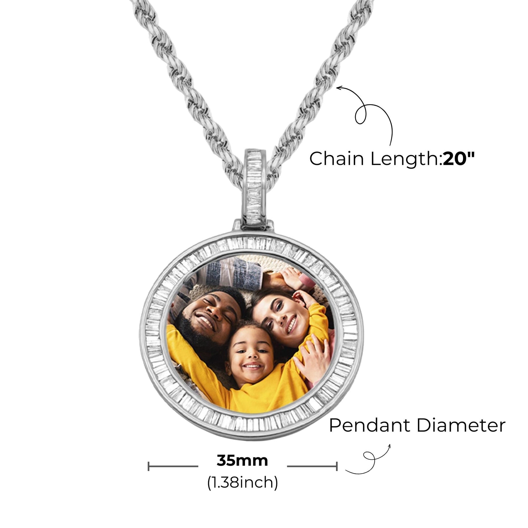 Diamond Medallion Pendant Necklace