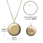 Classic Round Photo Necklace