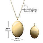 Vintage Oval Photo Necklace