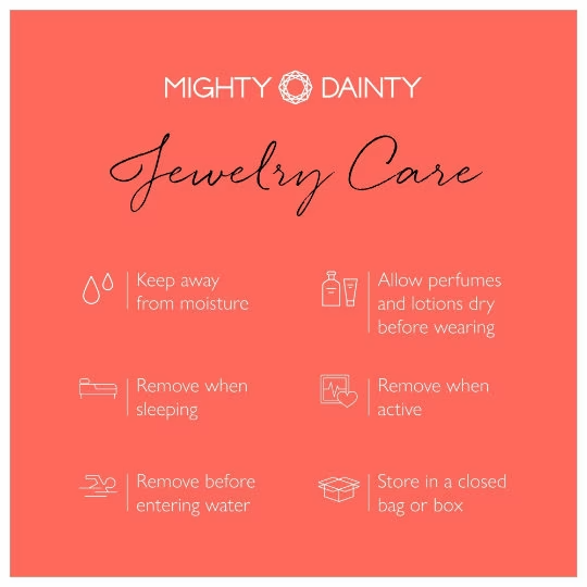 Mighty Dainty jewelry care guide