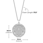 Hamsa hand Round Locket Image Necklace