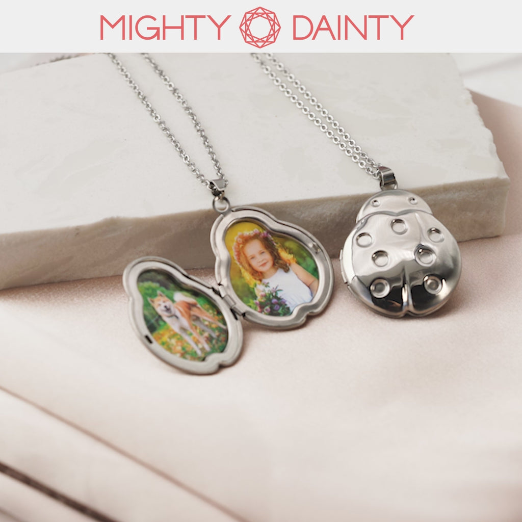 Lady Bug Photo Necklace