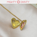 Love Heart Photo Necklace