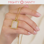 Rectangle Natural Stone Necklace