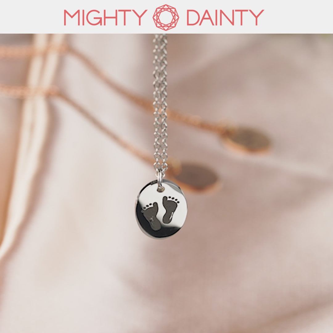 Mighty Dainty fingerprint pendant necklace