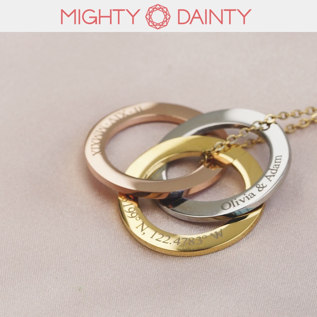 Eternity Circle Name Necklace