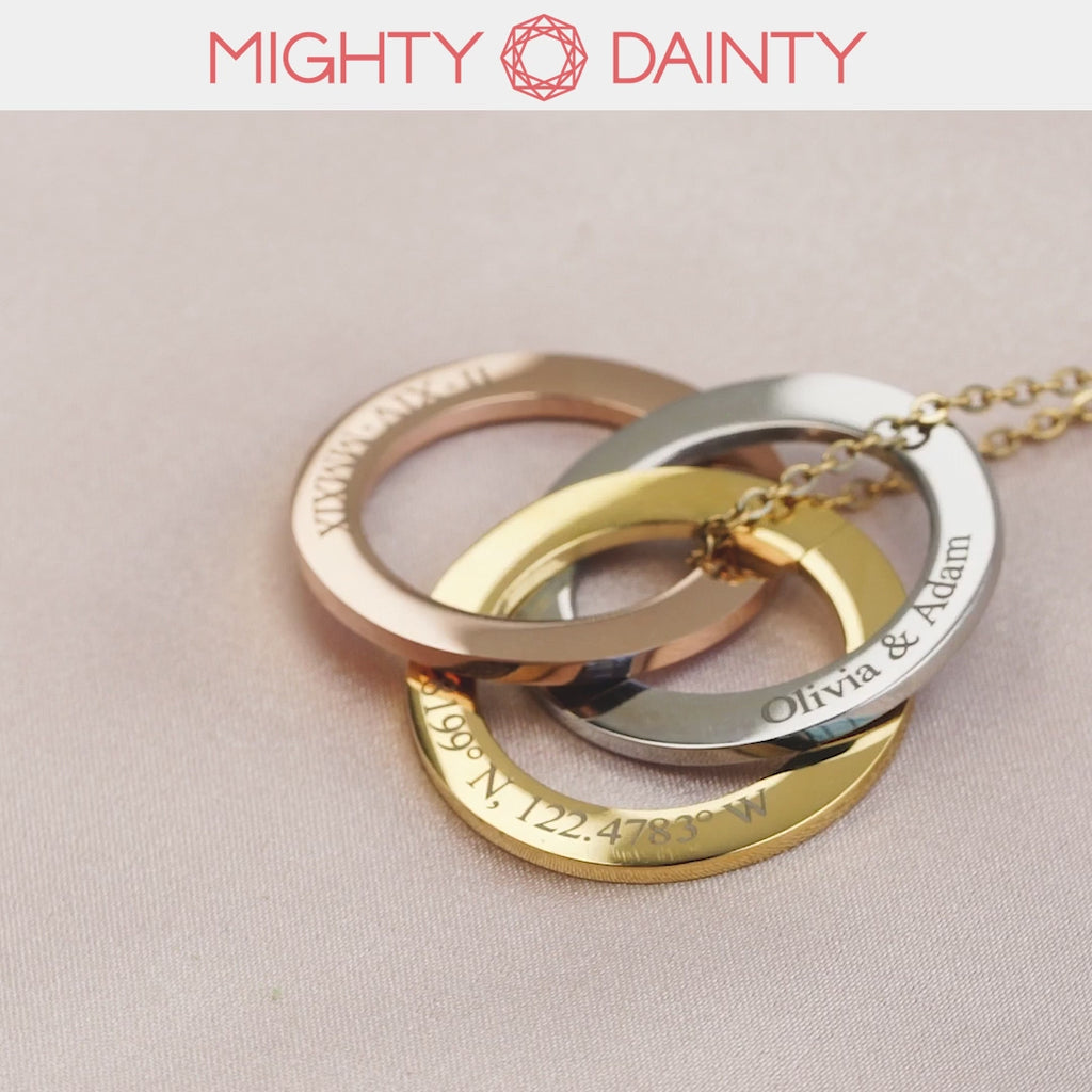 Eternity Circle Name Necklace
