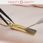 Fingerprint Bar Name Necklace