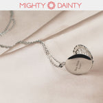 Snow Flake Photo Necklace