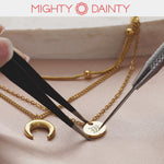 Crescent Moon Necklace Set