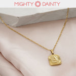 Rectangular Initial Necklace