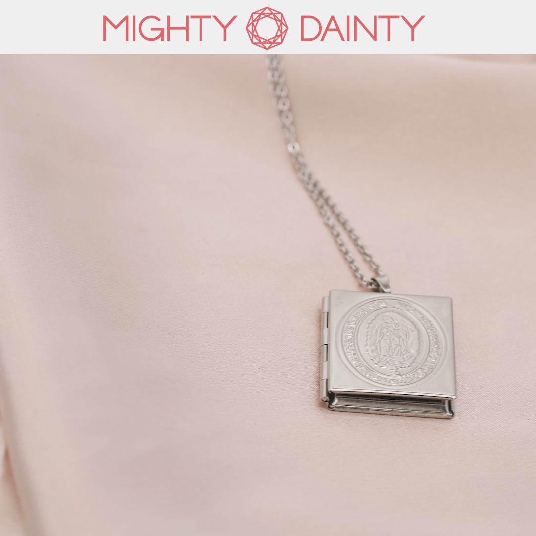 Religious Bible Locket Necklace