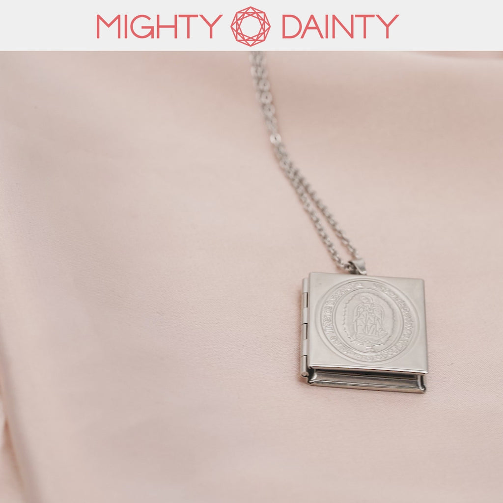 Religious Bible Locket Necklace