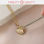 gold heart pendant