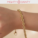 gold braided bracelet from Mighty Dainty