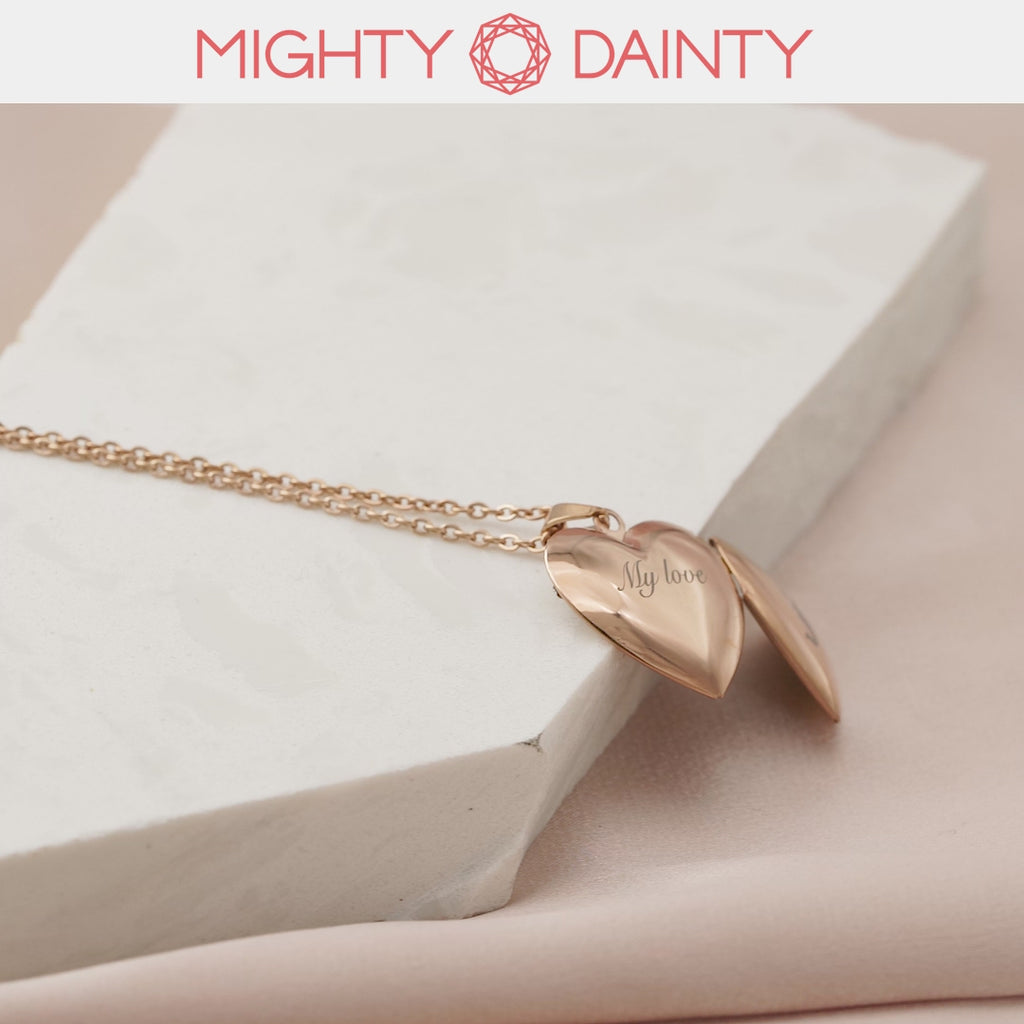 Personalized Heart Photo Necklace