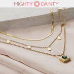 Stone Pendant Necklace Set