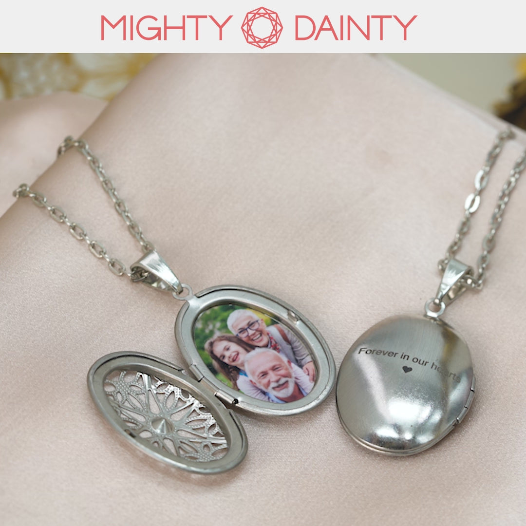 Ethereal Oval Photo Necklace