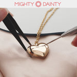 Initial Heart Photo Necklace