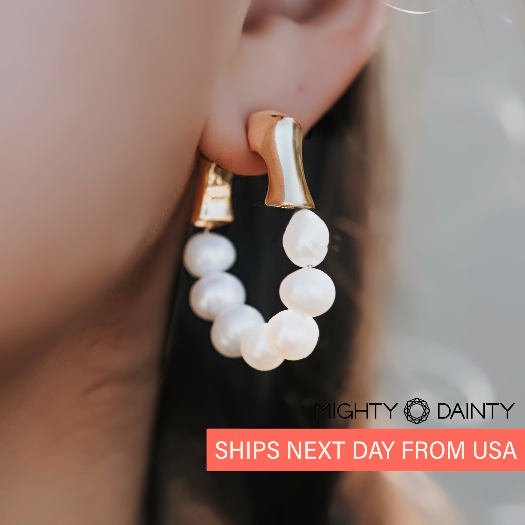 gold and pearl earrings