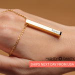 Four-Sided Vertical Bar Necklace