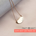 Half Moon Name Necklace