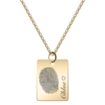 Modern Fingerprint Necklace