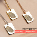 Modern Fingerprint Necklace
