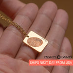 Modern Fingerprint Necklace