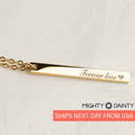 Vertical Name Necklace