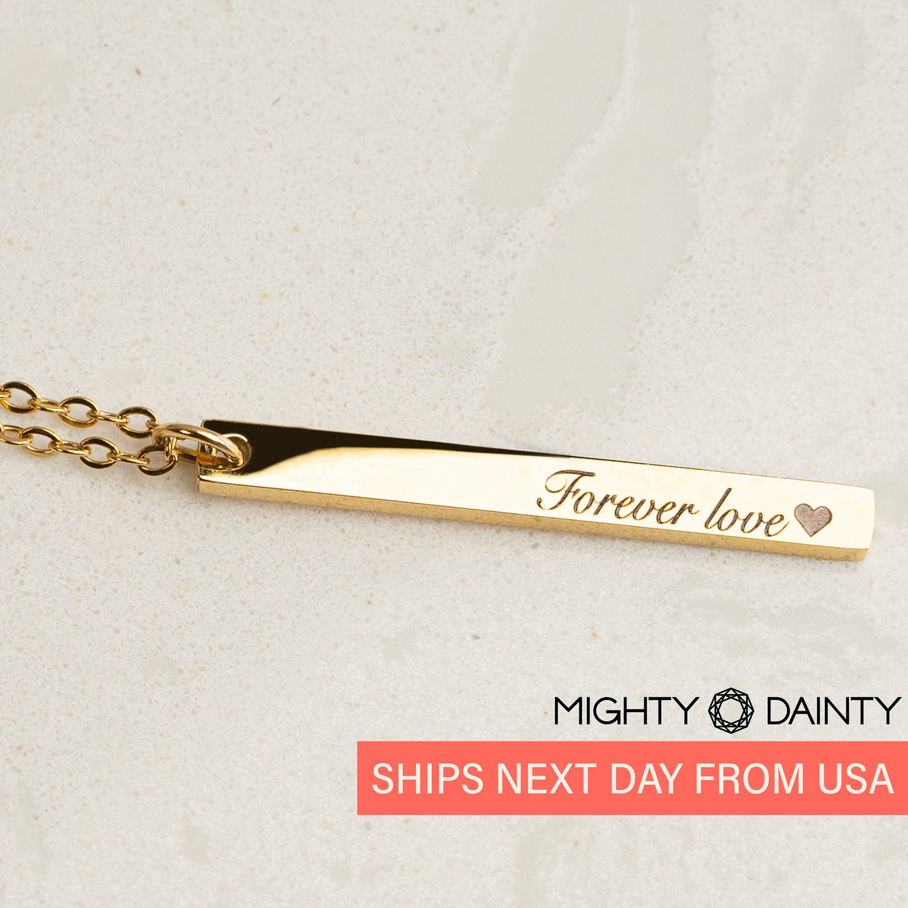 Vertical Name Necklace