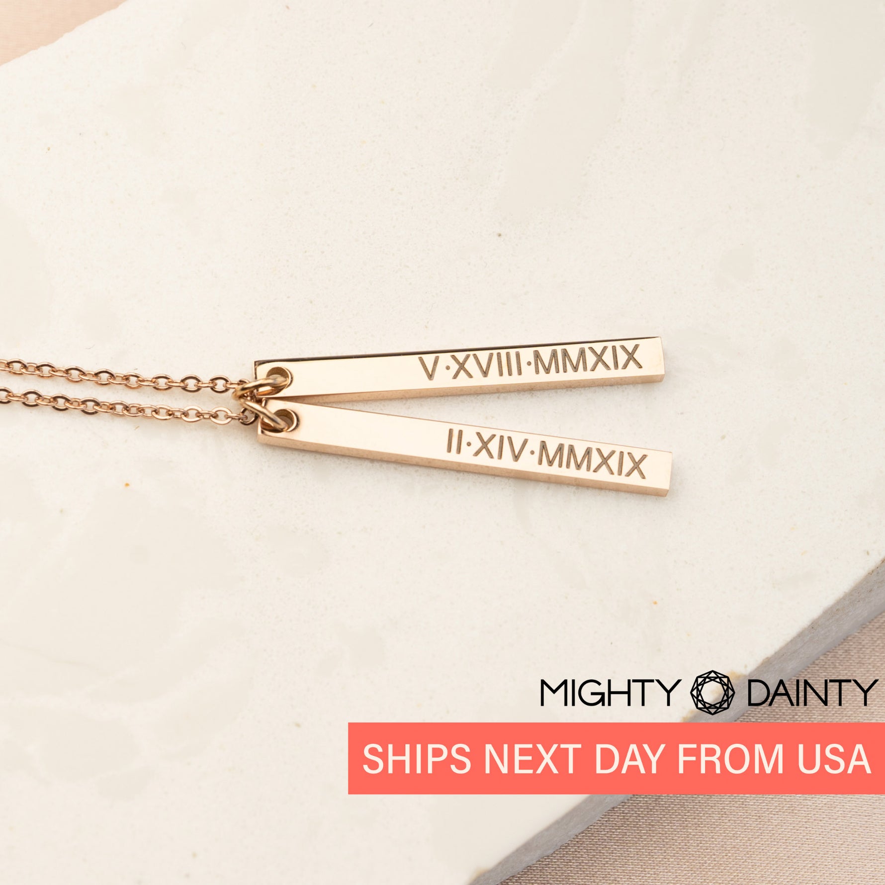 Vertical Name Necklace