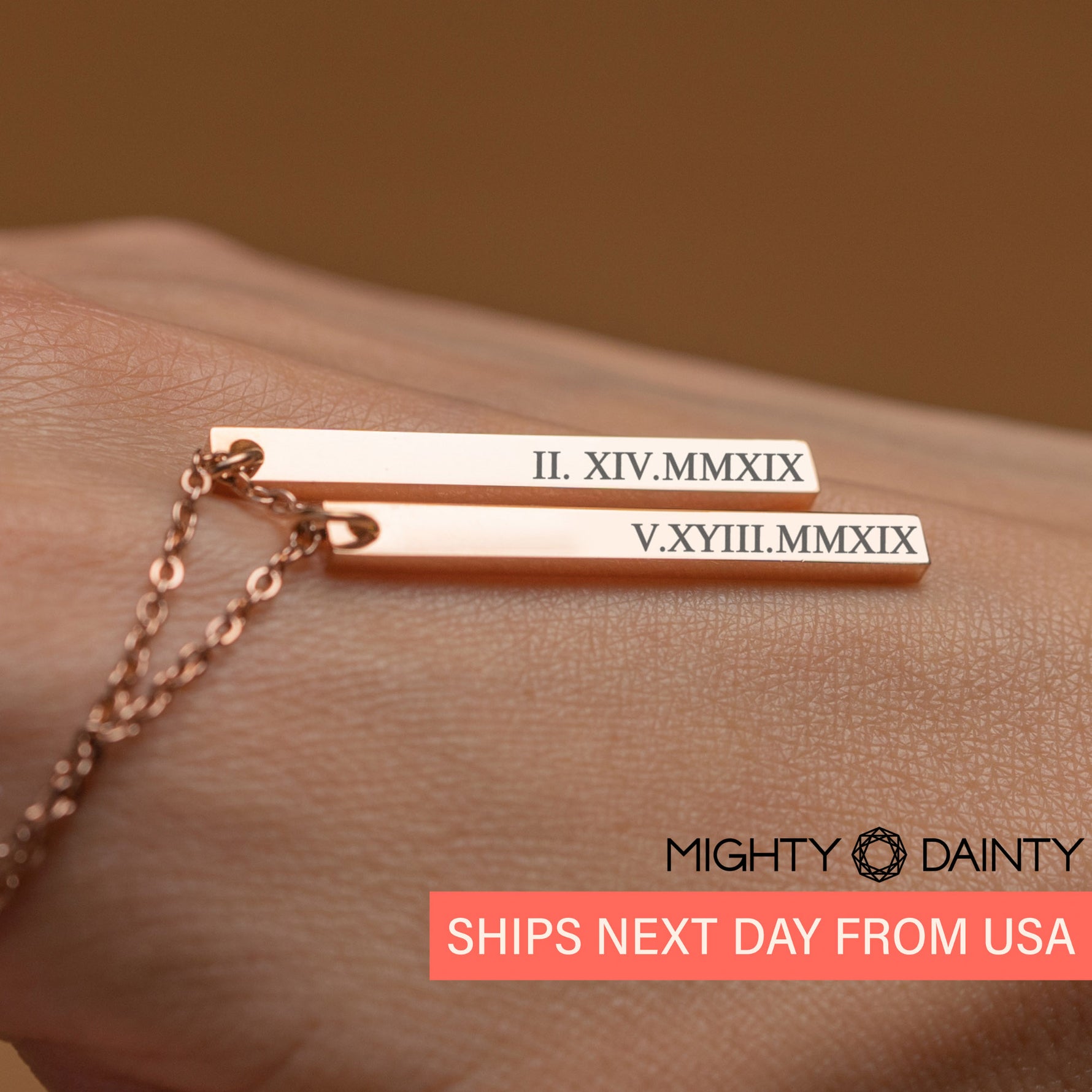 Vertical Name Necklace