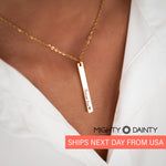 Vertical Name Necklace