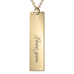 gold personalized name necklace