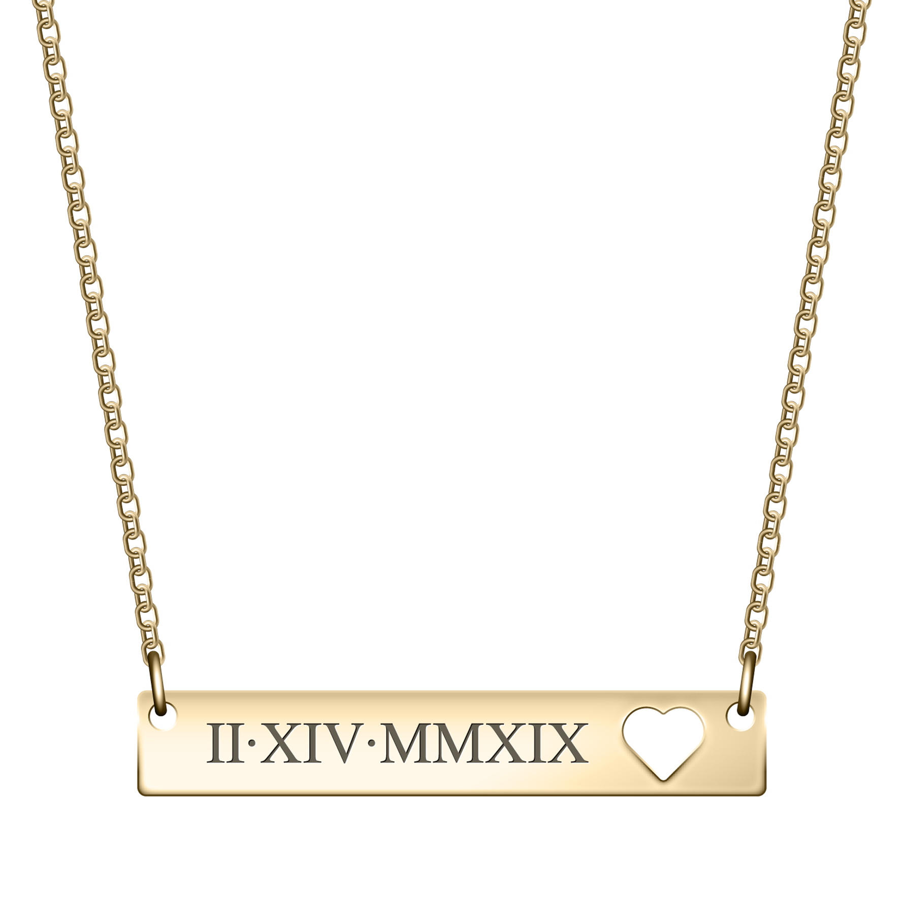 gold personalized name necklace