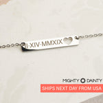 silver personalized name necklace