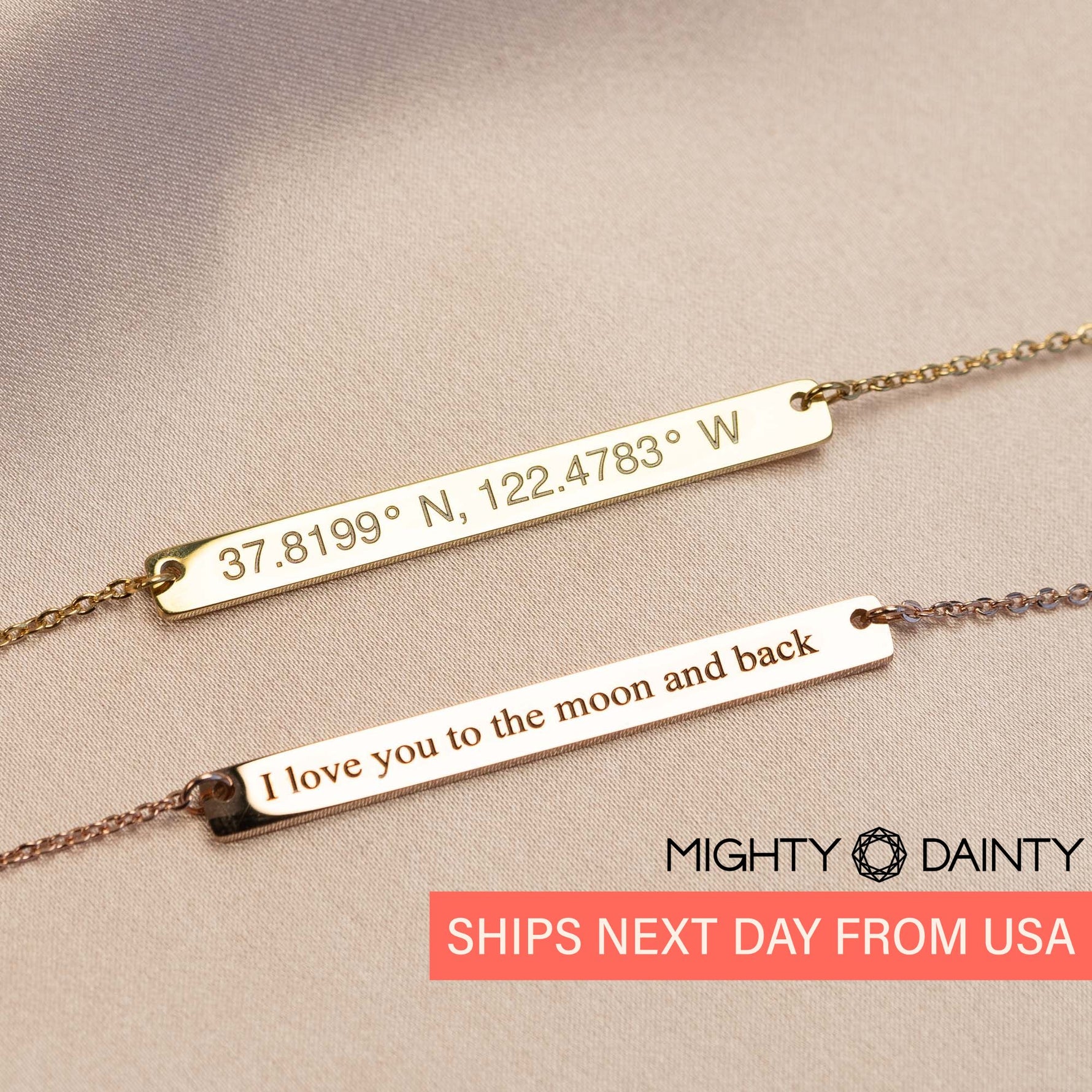Skinny Long Bar Necklace