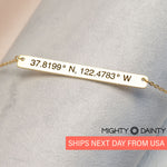 Skinny Long Bar Necklace
