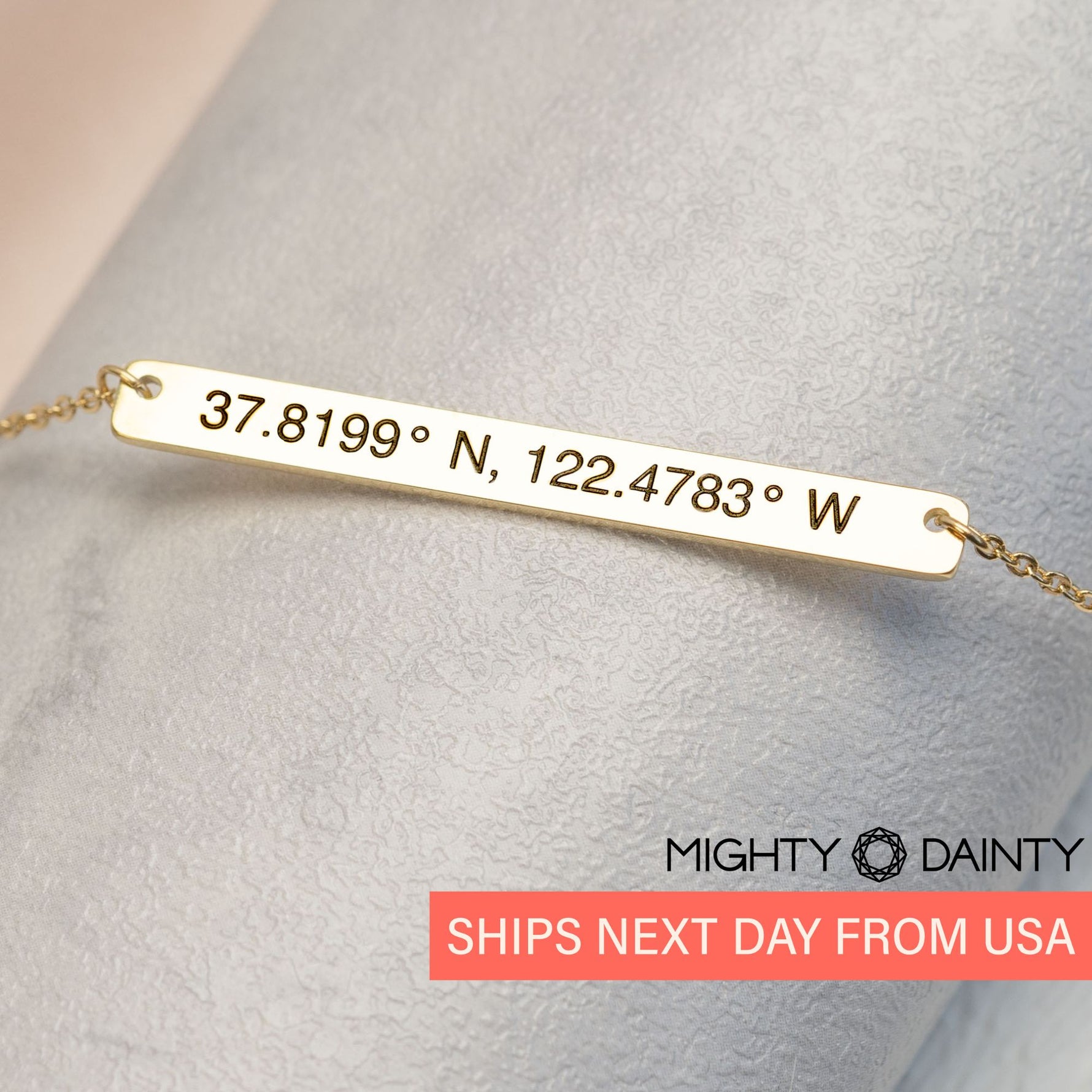 Skinny Long Bar Necklace