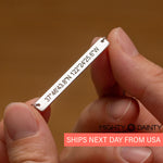 Skinny Long Bar Necklace