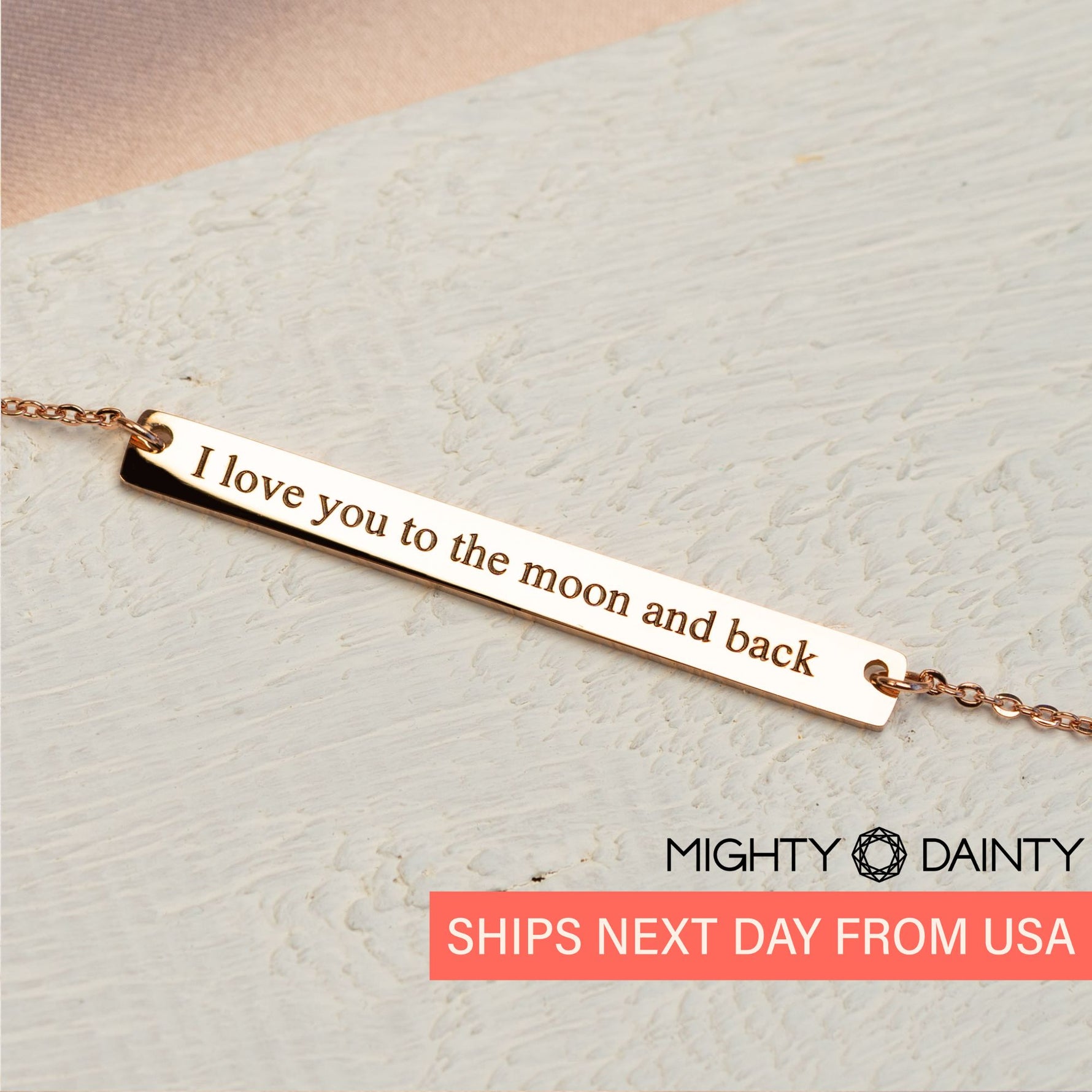 Skinny Long Bar Necklace