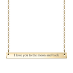 Skinny Long Bar Necklace