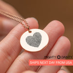 Heart Fingerprint Necklace
