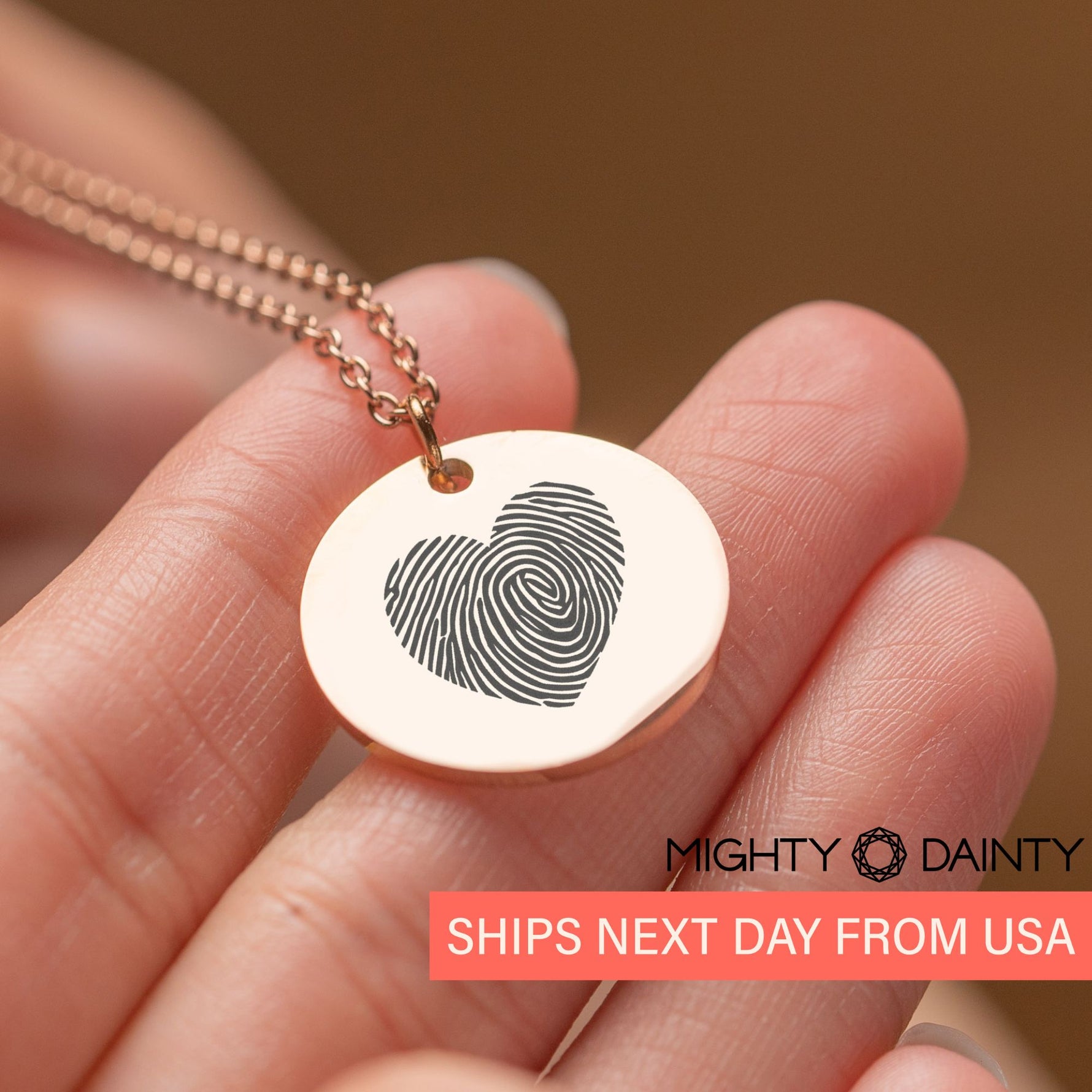 Heart Fingerprint Necklace