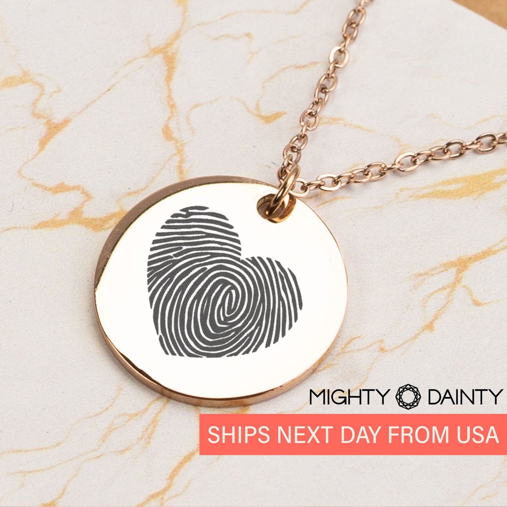 Heart Fingerprint Necklace